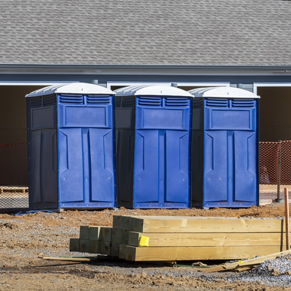 what is the maximum capacity for a single porta potty in Macfarlan West Virginia